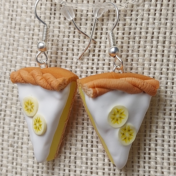Banana Cream Pie Earrings - Picture 6 of 6
